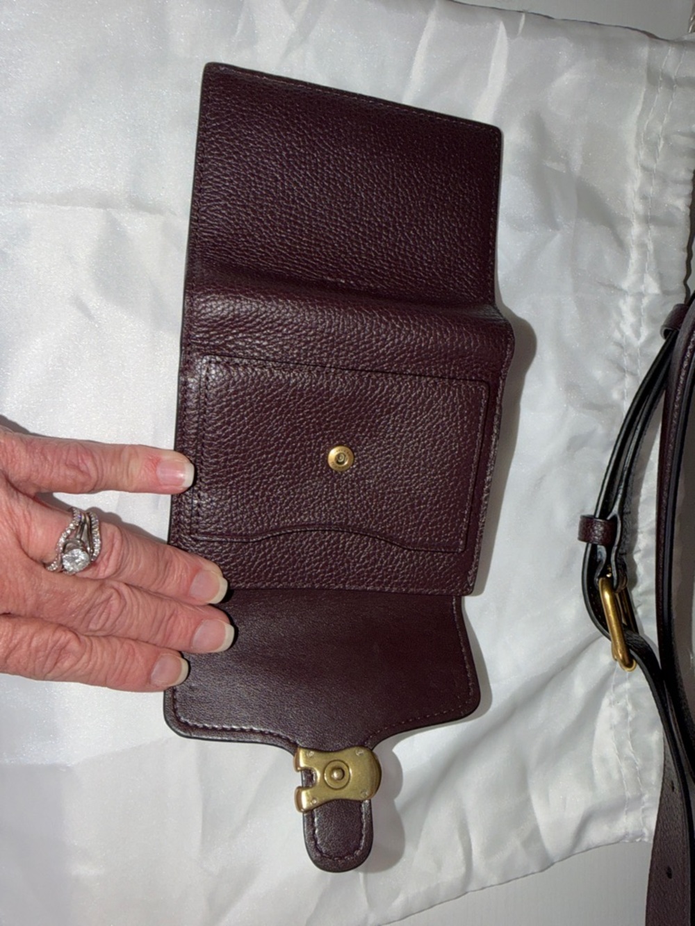 NWT Coach Tabby 26 Crossbody Bag in Oxblood with matching wallet - Picture 12 of 13